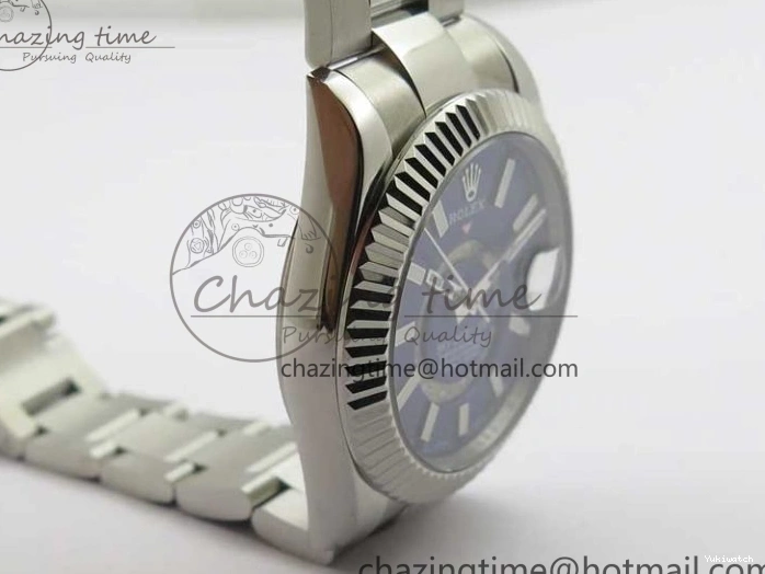 SS SS to Blue 9001 AIF on Bracelet A23J 326934 Sky-Dweller Dial 0201